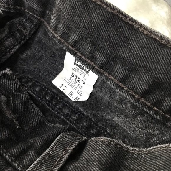 VINTAGE LEVIS 512 BLACK WASH DENIM JEANS 13 - Picture 6 of 9